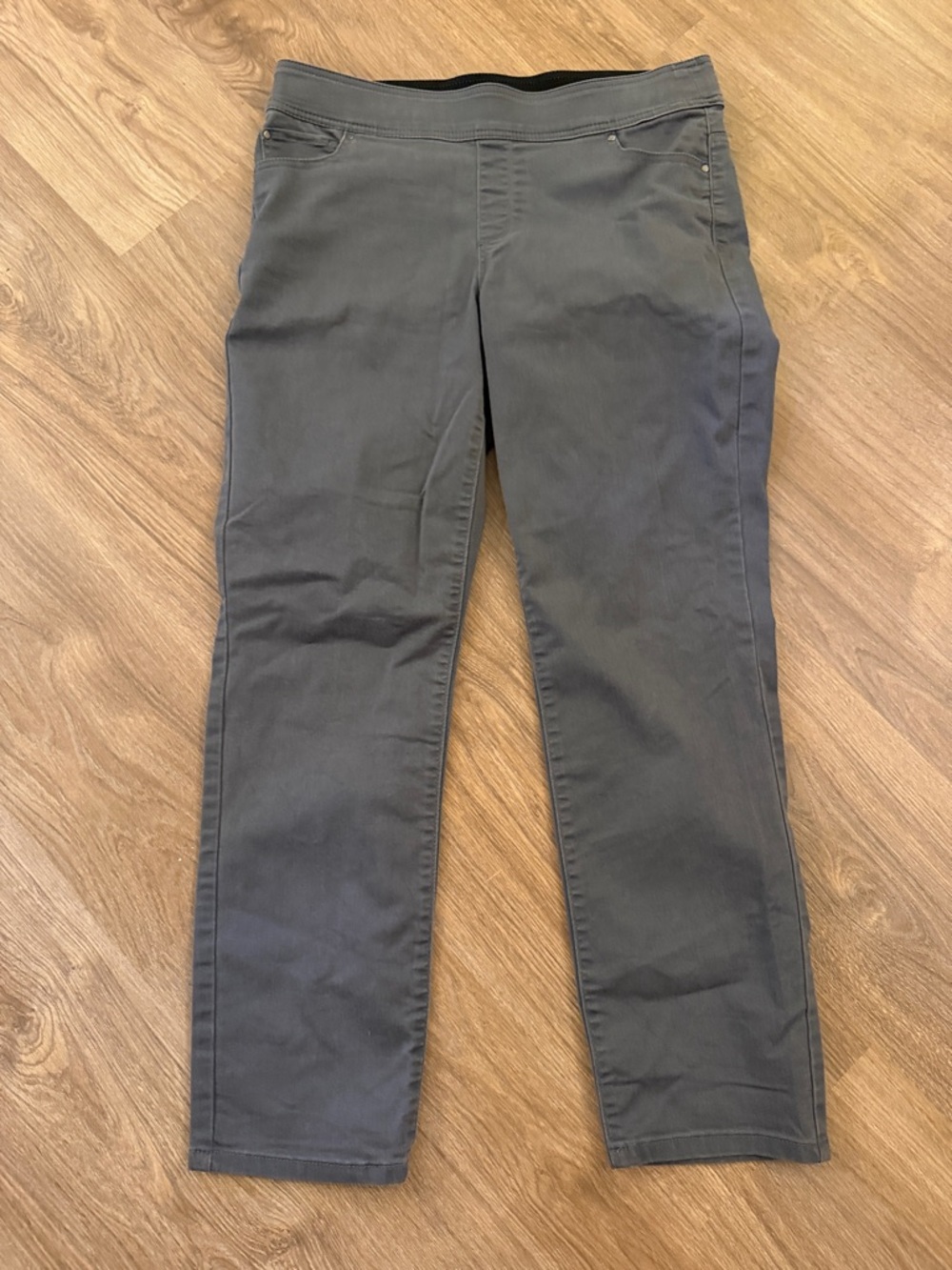 Kim Rogers Women's Gray Slim Chinos